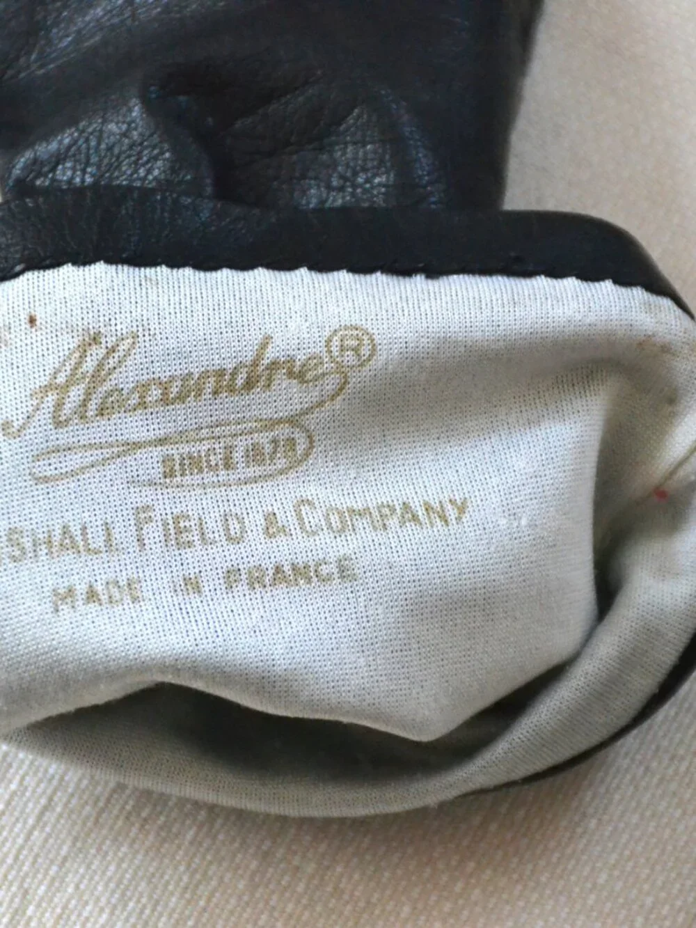 ALEXANDRE BLACK Vintage Gloves 14.5